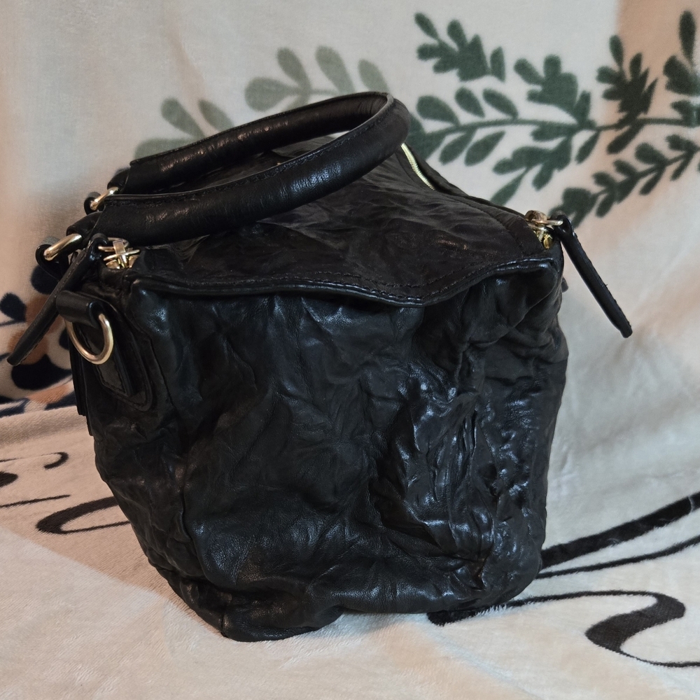 💯 Authentic Givenchy Pandora 2Way Black Gold Sheep Leather Handbag - Picture 9 of 16